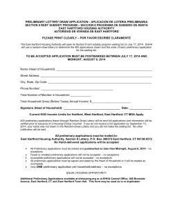 preliminary lottery draw application