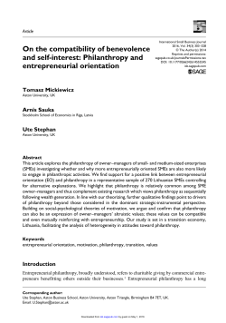 On the compatibility of benevolence and self