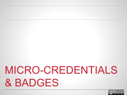 micro-credentials in teaching and learning