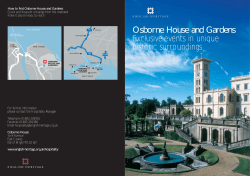 Osborne House and Gardens Exclusive events in