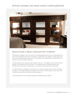 bypass double or quad door configuration