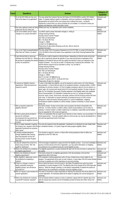 A complete list of Housing Choice Voucher questions is available.