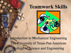 Engineering Teams - UTRGV Faculty Web
