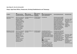 Use Class A1, A2, A3, A4 and A5 Shops, High Street Offices