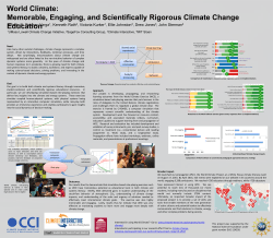 Memorable, Engaging, and Scientifically Rigorous Climate Change