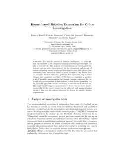 Kernel-based Relation Extraction for Crime Investigation