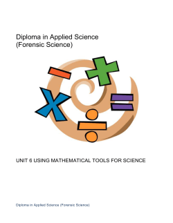 BTEC National Certificate in Applied Science (Forensic