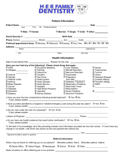Patient Information - HEB Family Dentistry