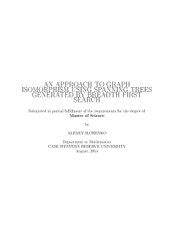 an approach to graph isomorphism using spanning