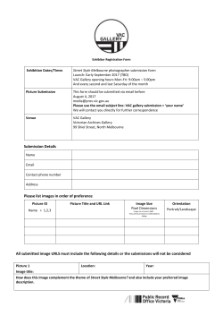 Exhibitor Registration Form Exhibition Dates/Times Street Style