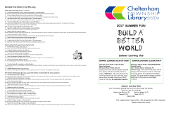 2017 summer fun - Cheltenham Township Library System
