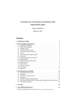 2017 ENS lectures on Lorentzian geometry and hyperbolic pdes