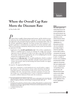 features Where the Overall Cap Rate Meets the Discount