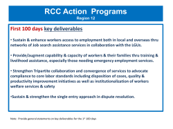 RCC Action Programs Region 12 Implementing Strategies