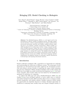 Bringing LTL Model Checking to Biologists