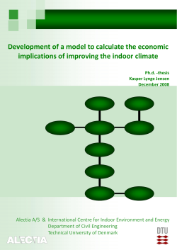 Development of a model to calculate the economic implications of
