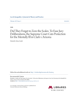 Did They Forget to Zero the Scales: To Ease Jury Deliberations, the