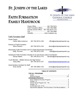 Faith Formation Family Handbook