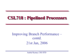 Branch Prediction