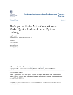 The Impact of Market Maker Competition on