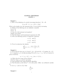 Sample midterms for math 55