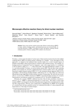 Microscopic effective reaction theory for direct nuclear reactions