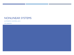 Nonlinear systems