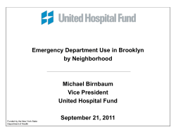 Percent of Population With at Least One ED Visit