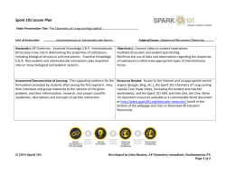 Spark 101 Lesson Plan