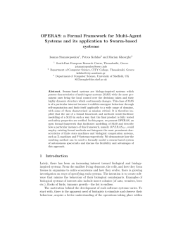 OPERAS: a Formal Framework for Multi-Agent