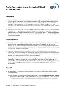 Profits from trading in and developing UK land
