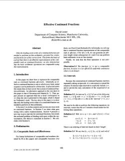 Effective continued fractions