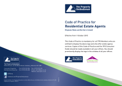 Code of Practice for Residential Estate Agents