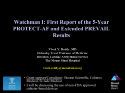 First Report of the 5-Year PROTECT