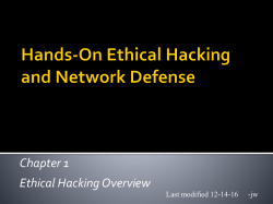 Hands-On Ethical Hacking and Network Security