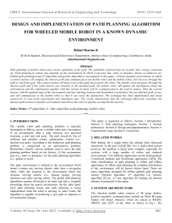 design and implementation of path planning algorithm