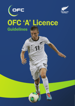 OFC `A` Licence - New Zealand Football