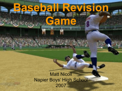 Baseball Revision Game