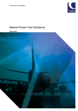 Market Power Test Guidance