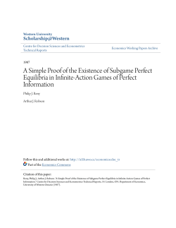 A Simple Proof of the Existence of Subgame Perfect Equilibria in