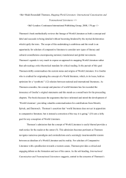 Thomsen, Mads Rosendahl, Mapping World Literature