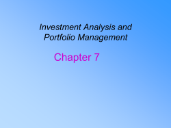 Lecture Presentation to accompany Investment