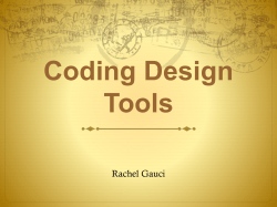 Coding Design Tools