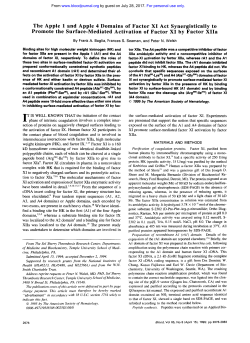 The Apple 1 and Apple 4 Domains of Factor XI Act