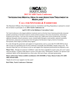 5th Annual Tuerk Conference - NCADD
