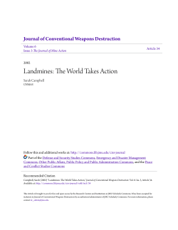 Landmines: The World Takes Action