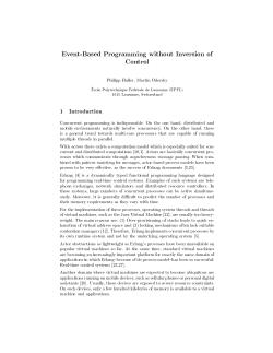 Event-Based Programming without Inversion of Control