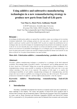 Using additive and subtractive manufacturing - I
