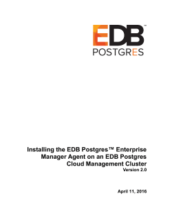 Installing the EDB Postgres Enterprise Manager Agent on an EDB