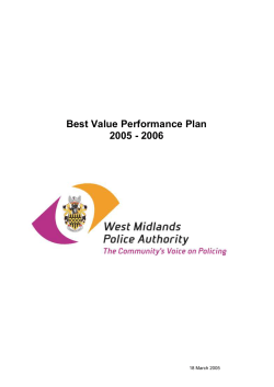 Best Value Performance 05-06 - West Midlands Police and Crime
